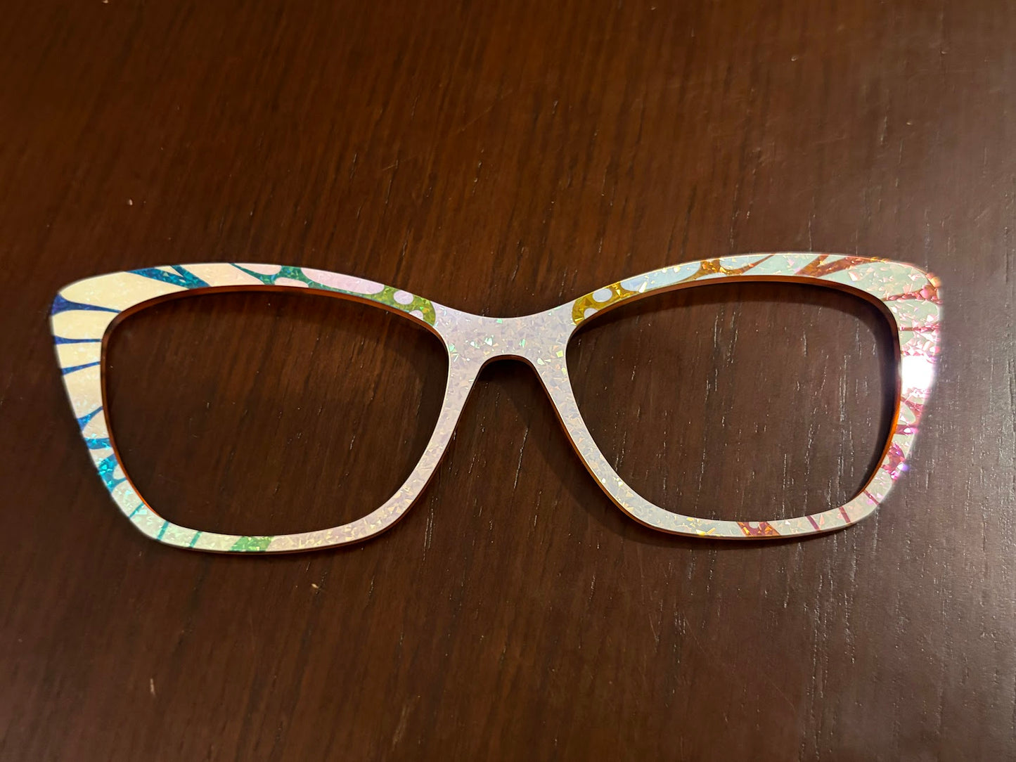 Wanda - Pair Eyewear - Rainbow Reflective Monarch (misprint version) - Lauren D. Consignment*