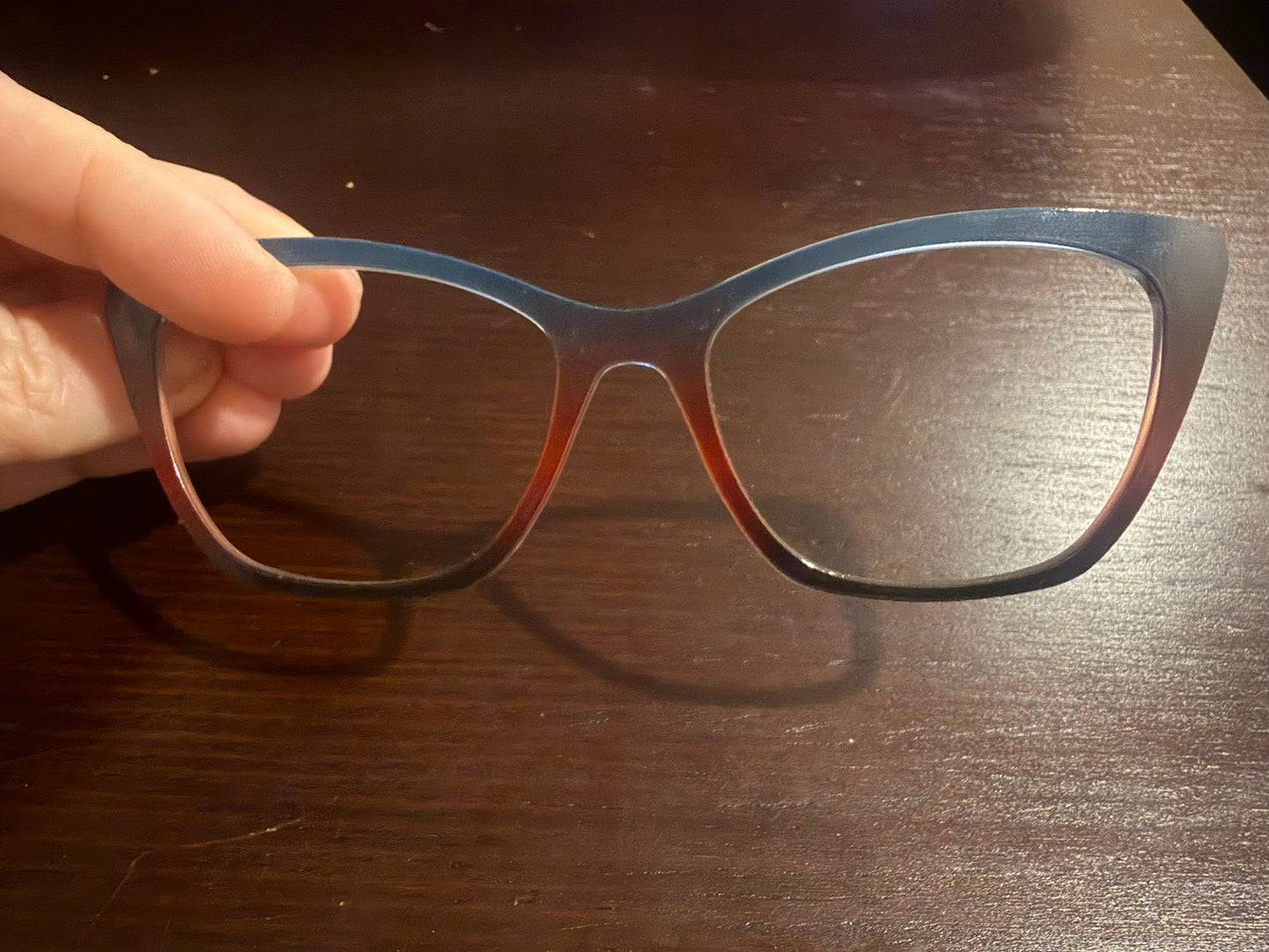 Wanda - Pair Eyewear - Teal to Espresso Gradient - Lauren D. Consignment*