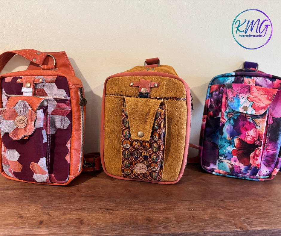 PDF Pattern and Video Tutorial - Travel Buddy Sling Bag by KMGhandmade