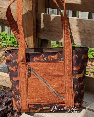 PDF Pattern and Video Tutorial - Midnight Moon Tote by KMGhandmade