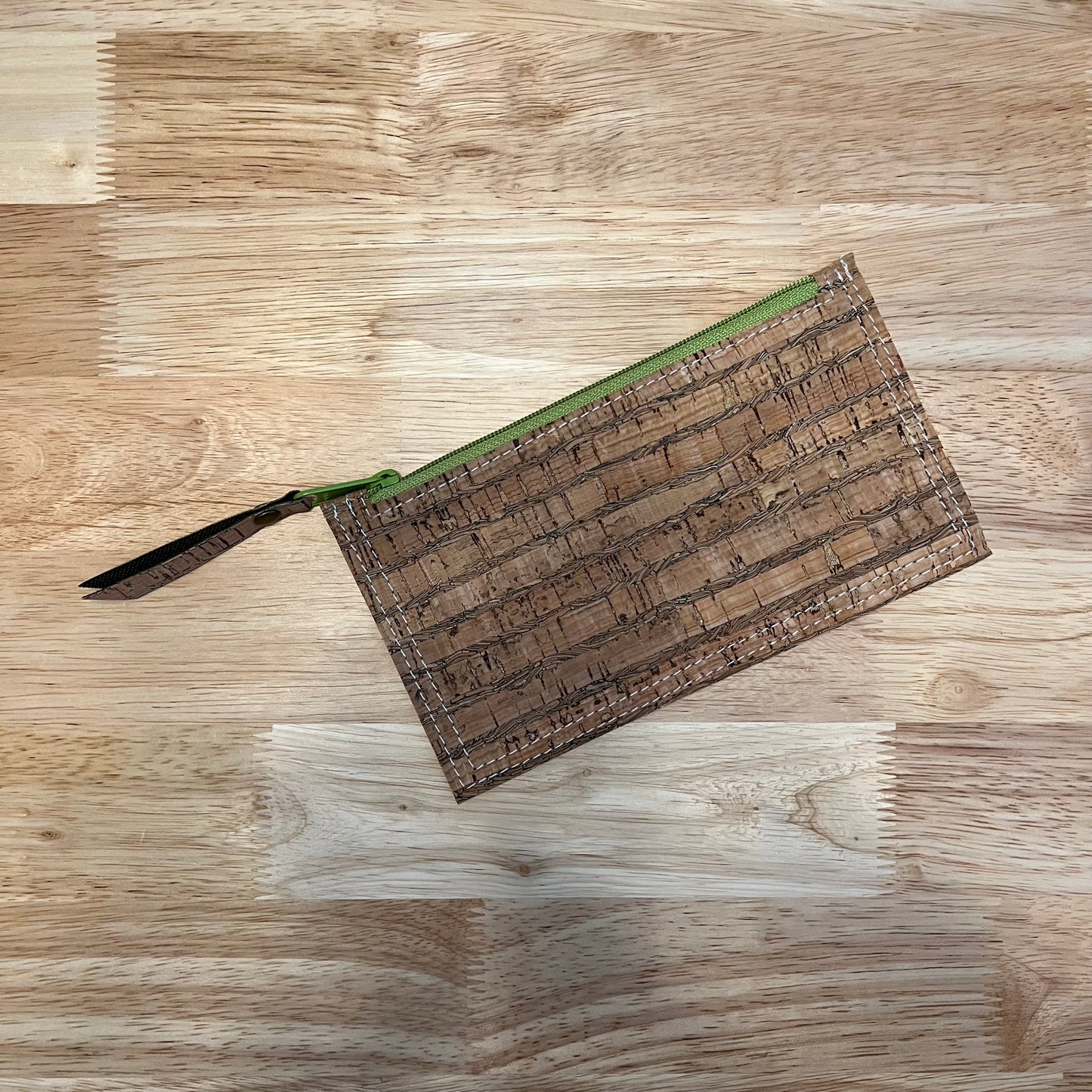 Edge Pouch - Natural Cork/Olive
