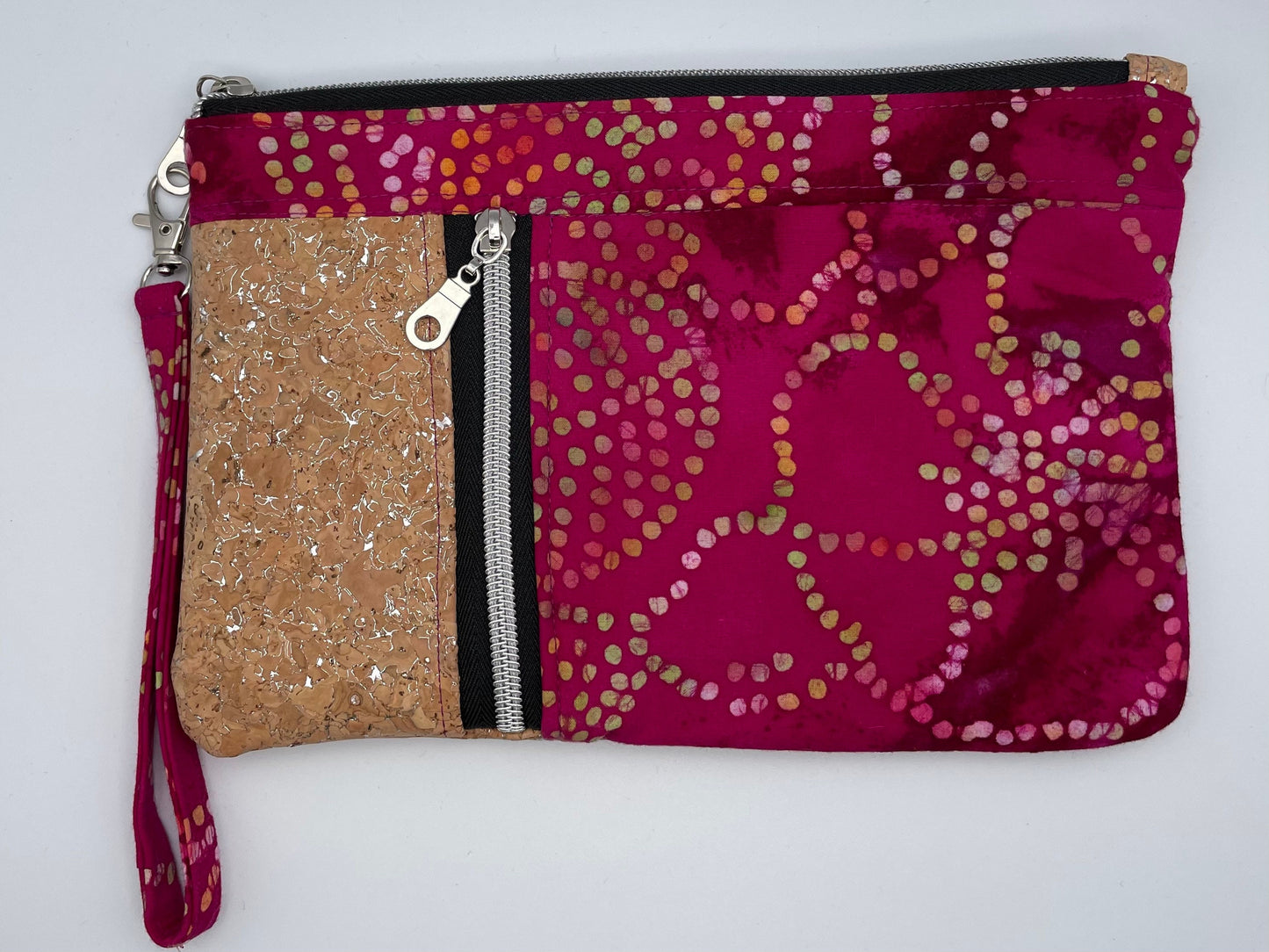 Batik & Cork Zippy Clutch Wallet