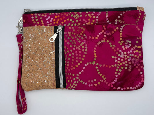 Batik & Cork Zippy Clutch Wallet