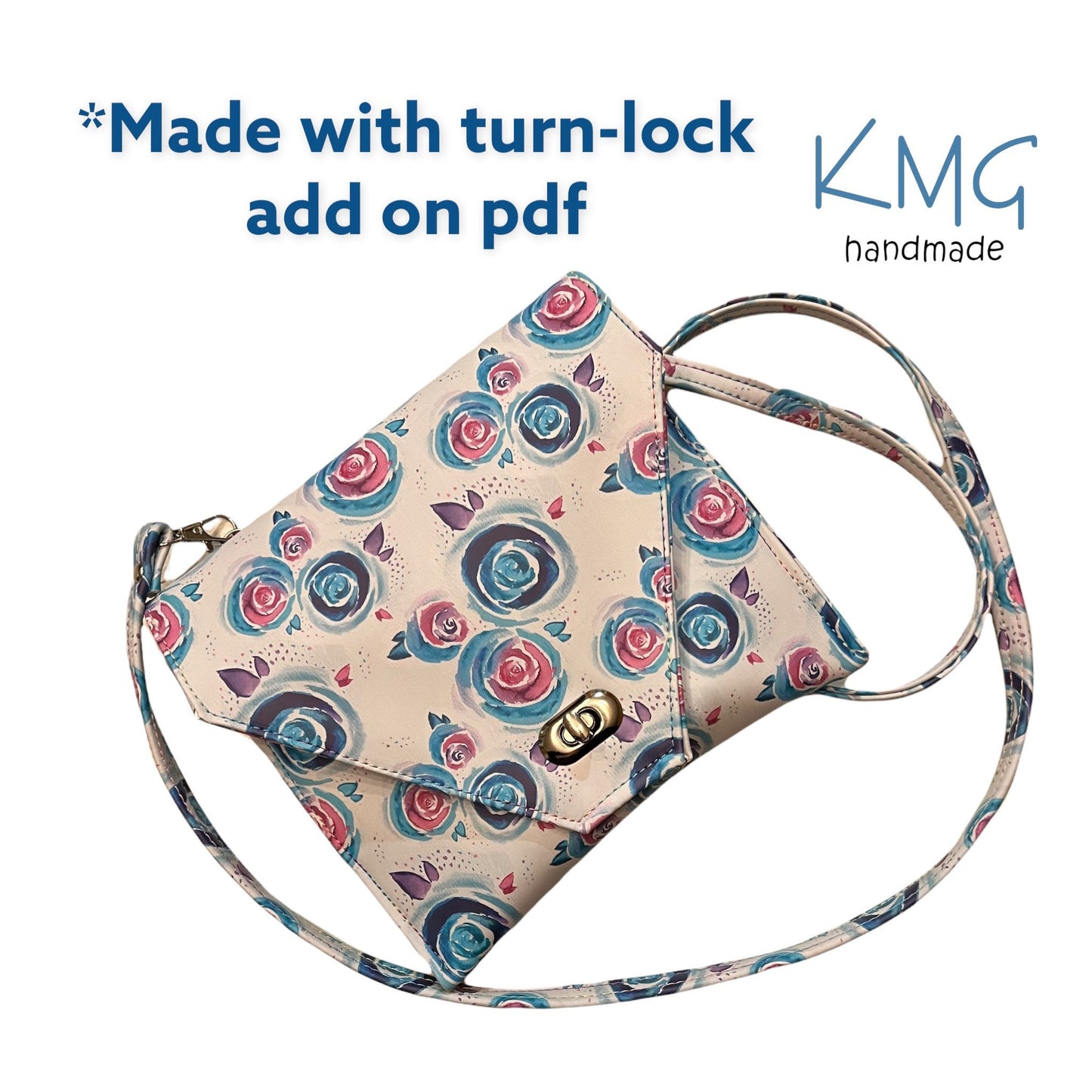 PDF Pattern and Video Tutorial - Aura Envelope Bag by KMGhandmade