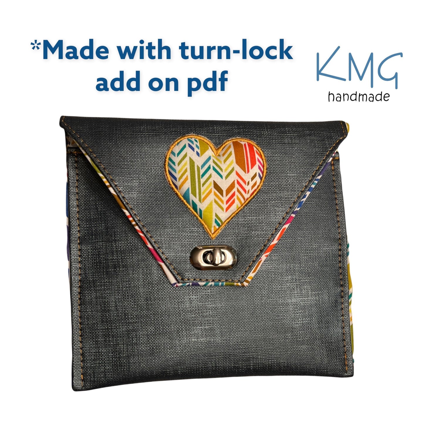 PDF Pattern and Video Tutorial - Aura Envelope Bag by KMGhandmade