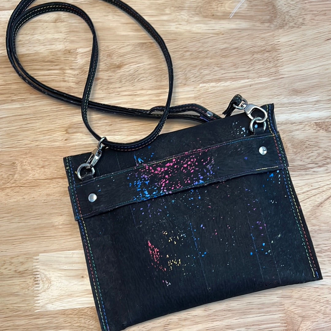 KMGhandmade Original Aura Envelope Bag - Rainbow Cork/Mick Jaguar