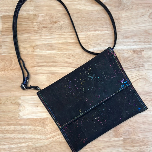 KMGhandmade Original Aura Envelope Bag - Rainbow Cork/Mick Jaguar