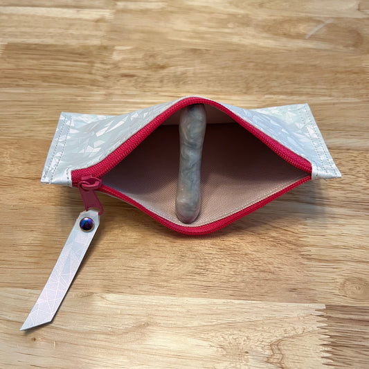 Edge Pouch - White Origami