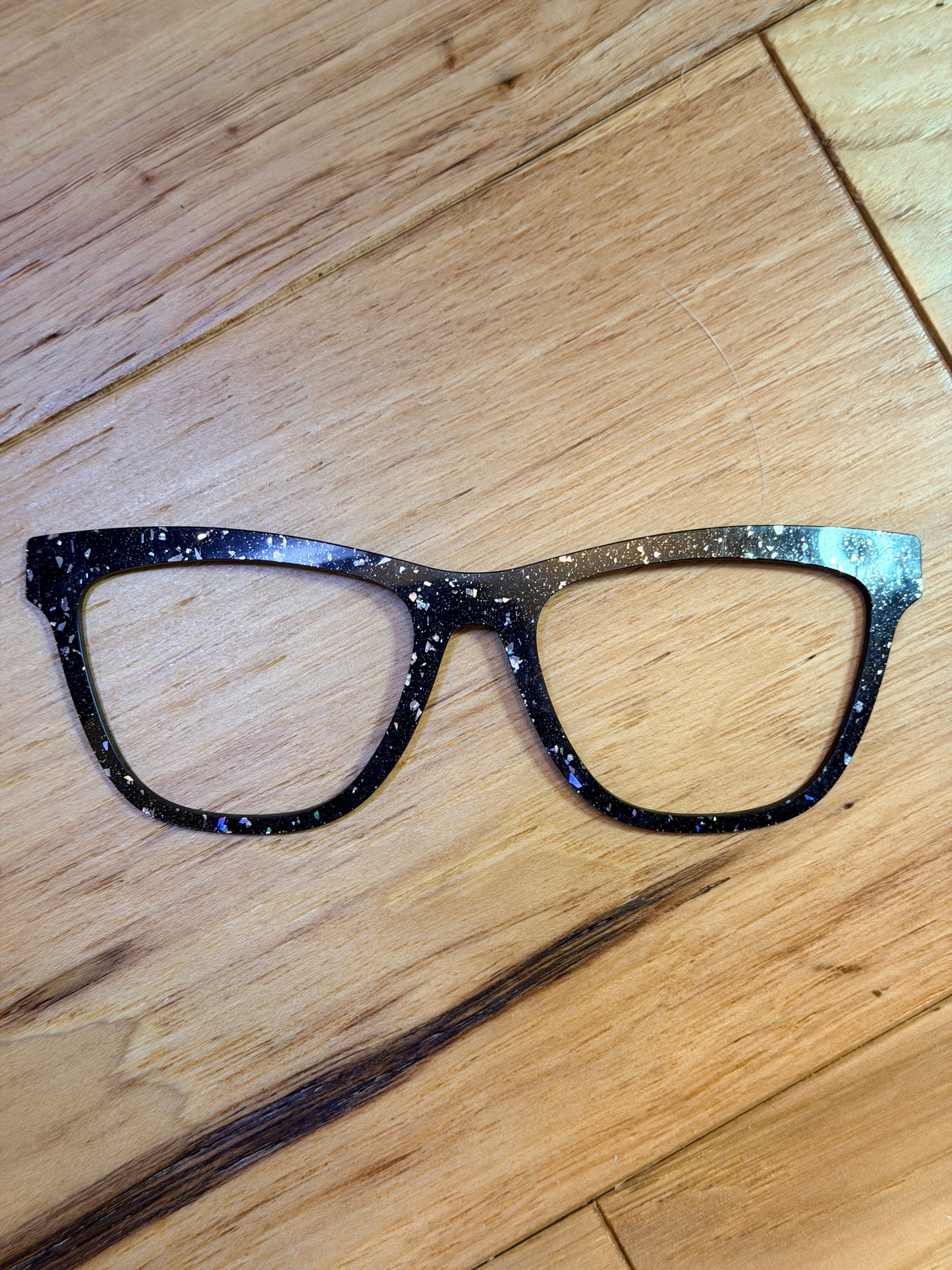 Harper - Pair Eyewear - Black Holographic Flakes