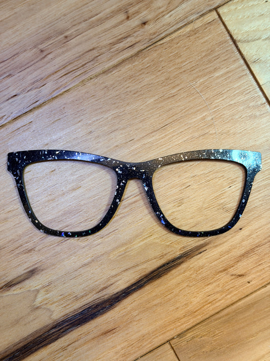 Harper - Pair Eyewear - Black Holographic Flakes
