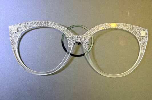 Zuri - Pair Eyewear - White Eyelet Crystal