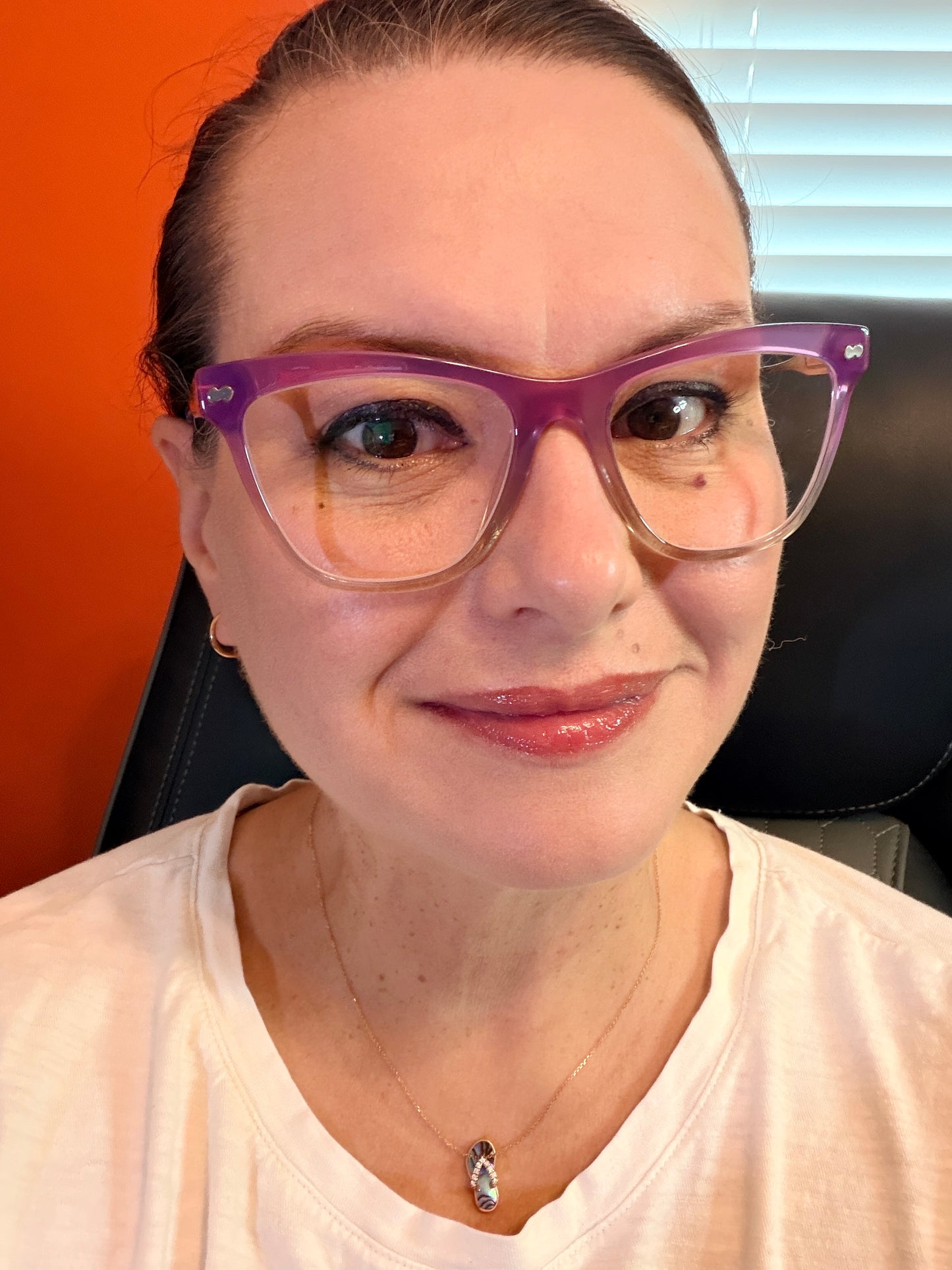 Harper Base Frame Mixed Metal Violet Pearlized Gradient/Rose Gold Non RX