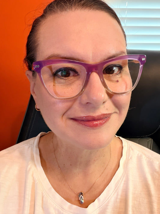 Harper Base Frame Mixed Metal Violet Pearlized Gradient/Rose Gold Non RX