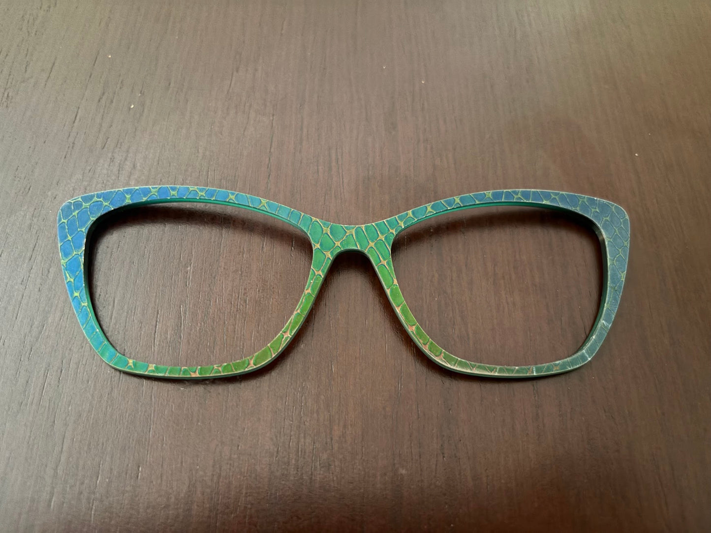 Wanda - Pair Eyewear - Cypress Embossed Croc - Lauren D. Consignment*