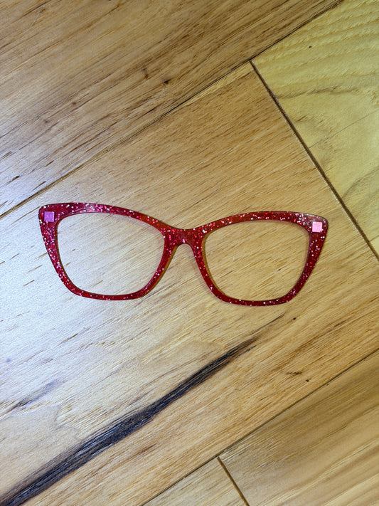 Wanda - Pair Eyewear - Red Glitter