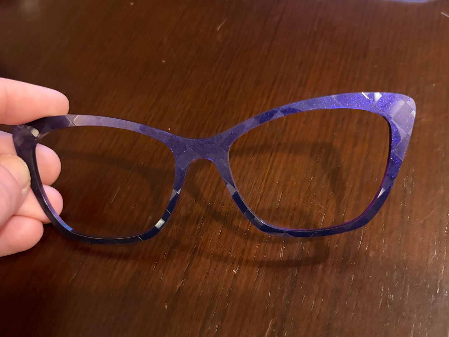 Wanda - Pair Eyewear - Eggplant Geo - Lauren D. Consignment*