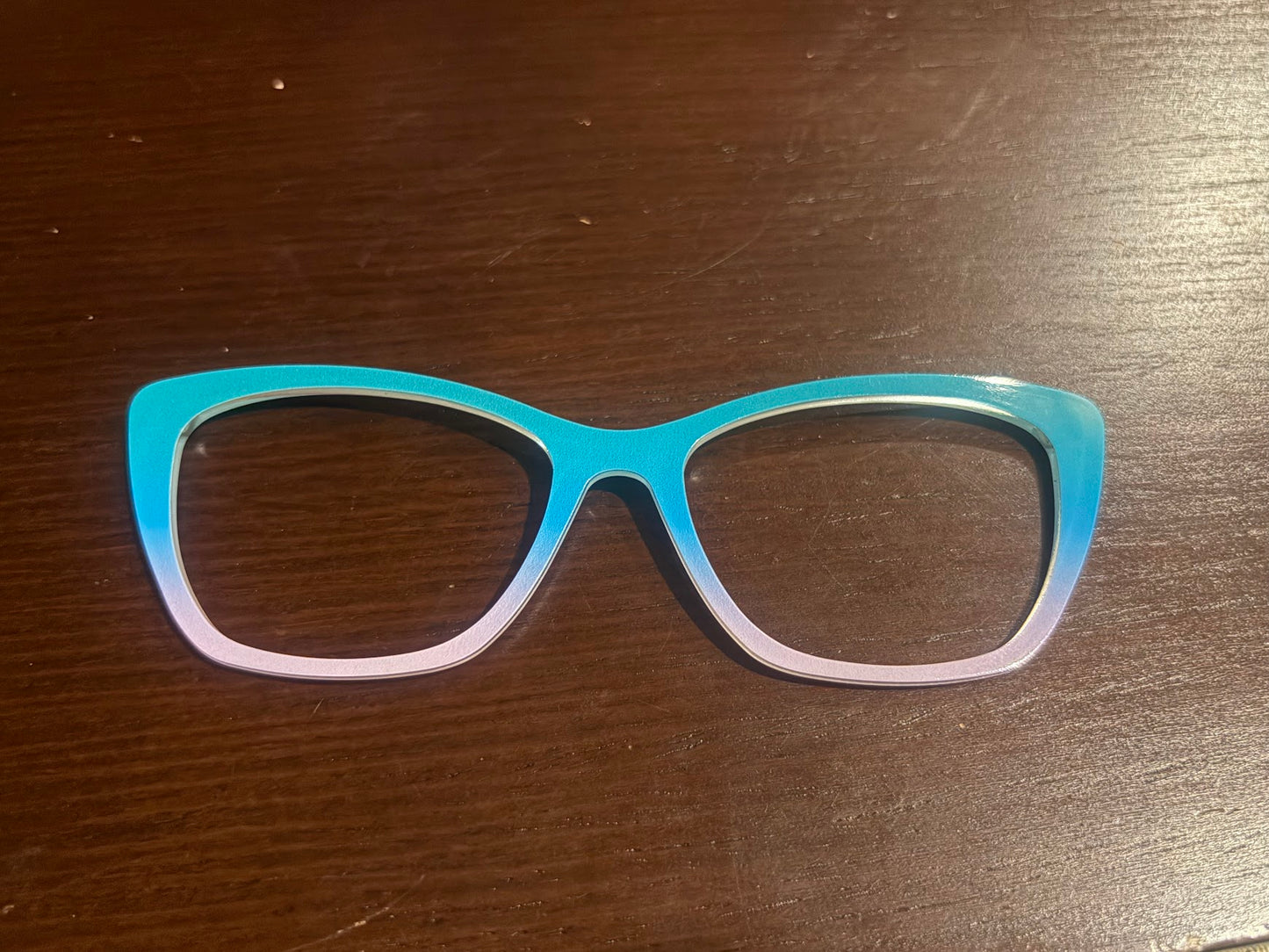 Wanda - Pair Eyewear - Emerald to Lilac Gradient - Lauren D. Consignment*