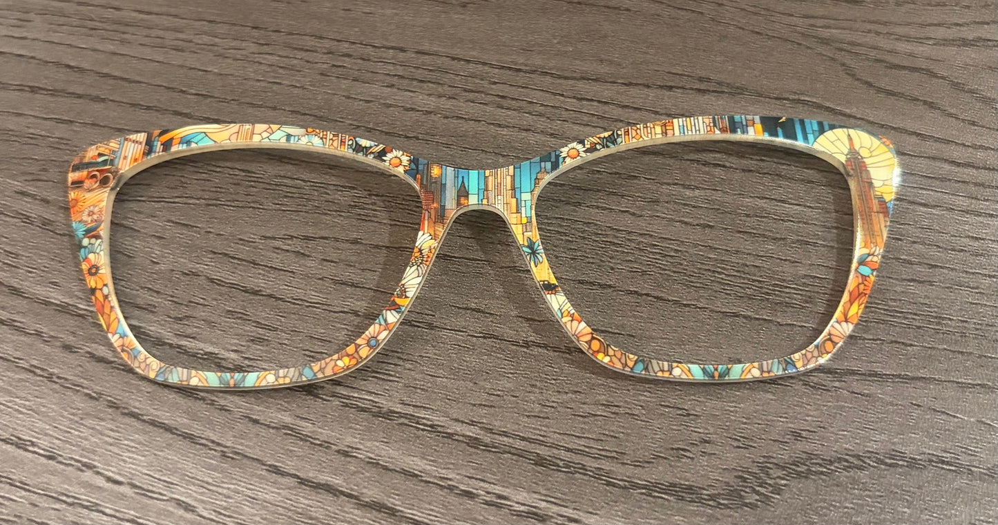 Wanda - Pair Eyewear - Gatsby Stained Glass - Lauren D. Consignment*