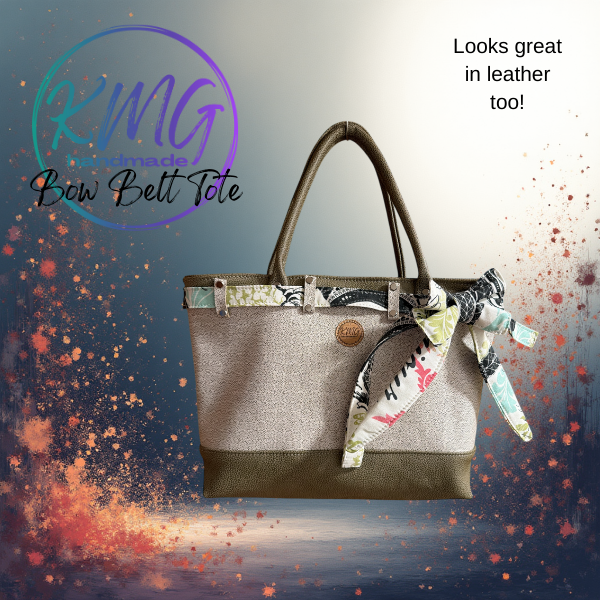 PDF Pattern & Video Tutorial – Bow Belt Tote by KMGhandmade