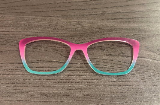 Wanda - Pair Eyewear - Mulberry to Kelly Green Gradient - Lauren D. Consignment*