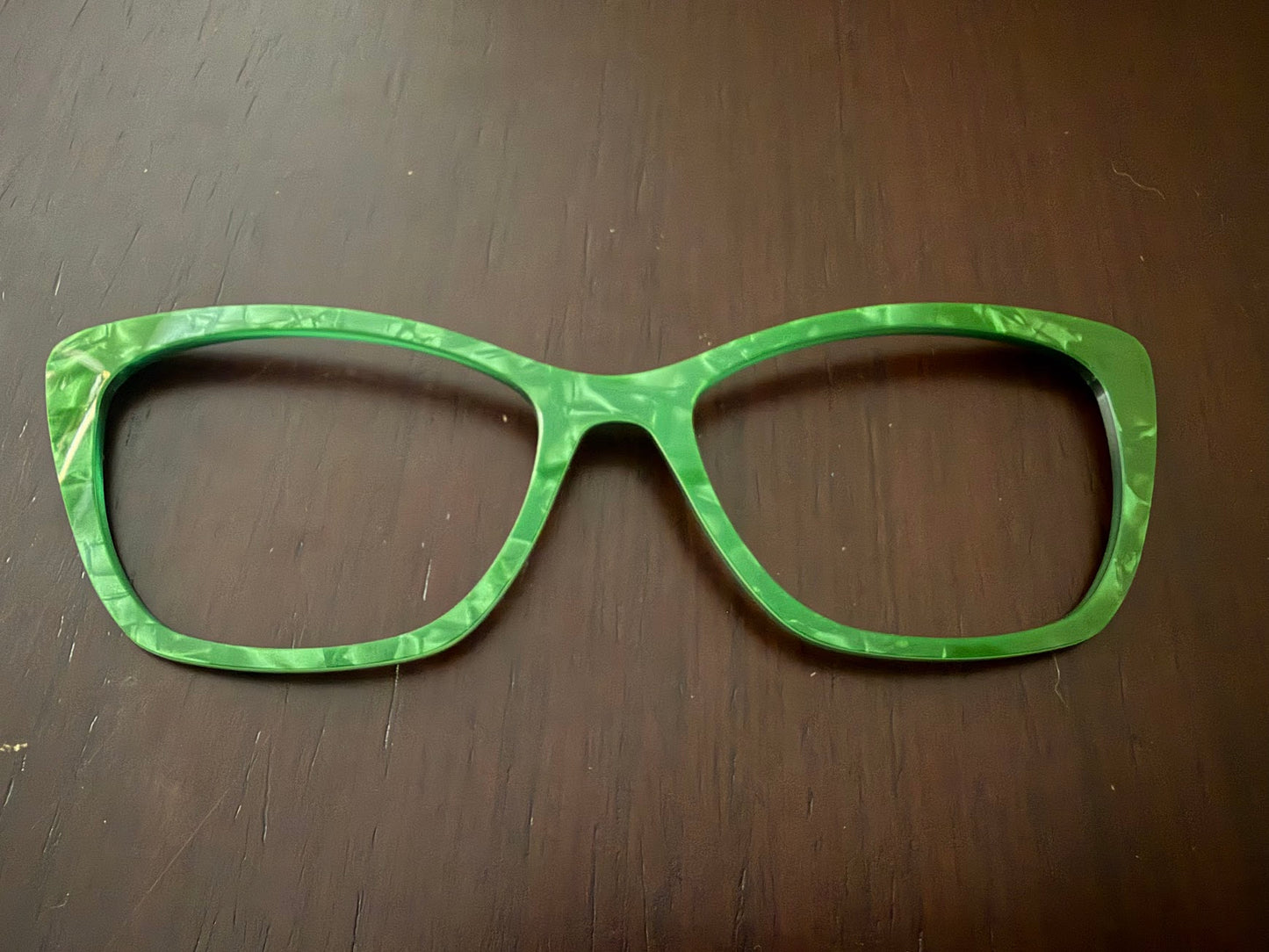 Wanda - Pair Eyewear - Peridot Pearl Marble  - Lauren D. Consignment*