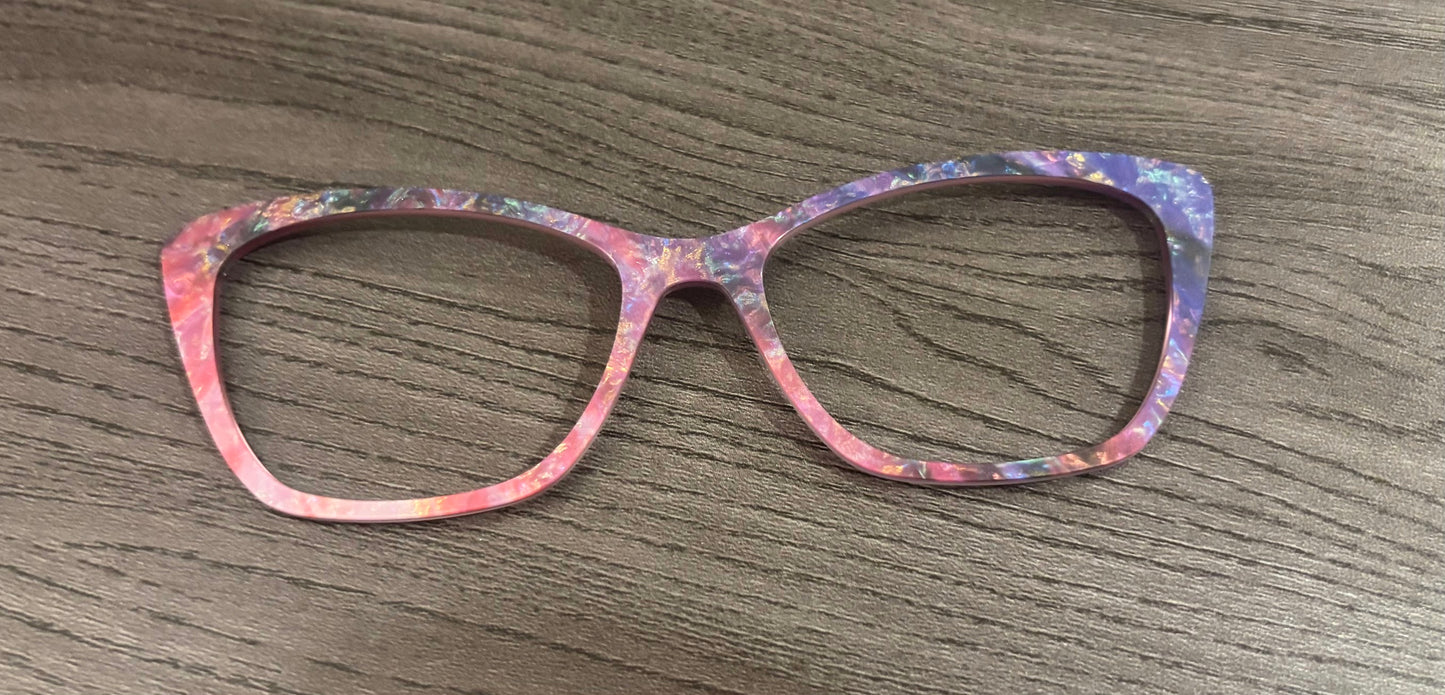 Wanda - Pair Eyewear -  Pink Nebulous Pearl  - Lauren D. Consignment*