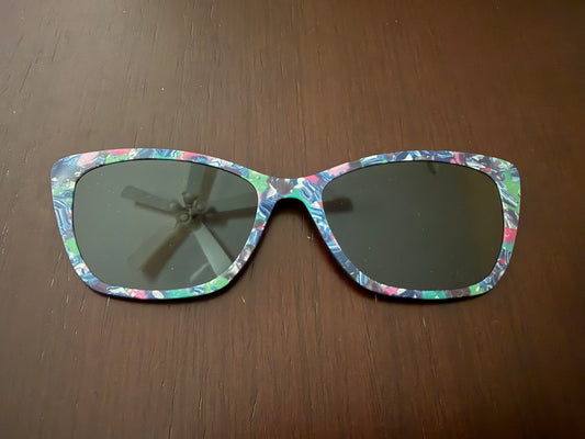 Wanda - Pair Eyewear - Polarized Tropic Pearl Sun Top - Lauren D. Consignment*