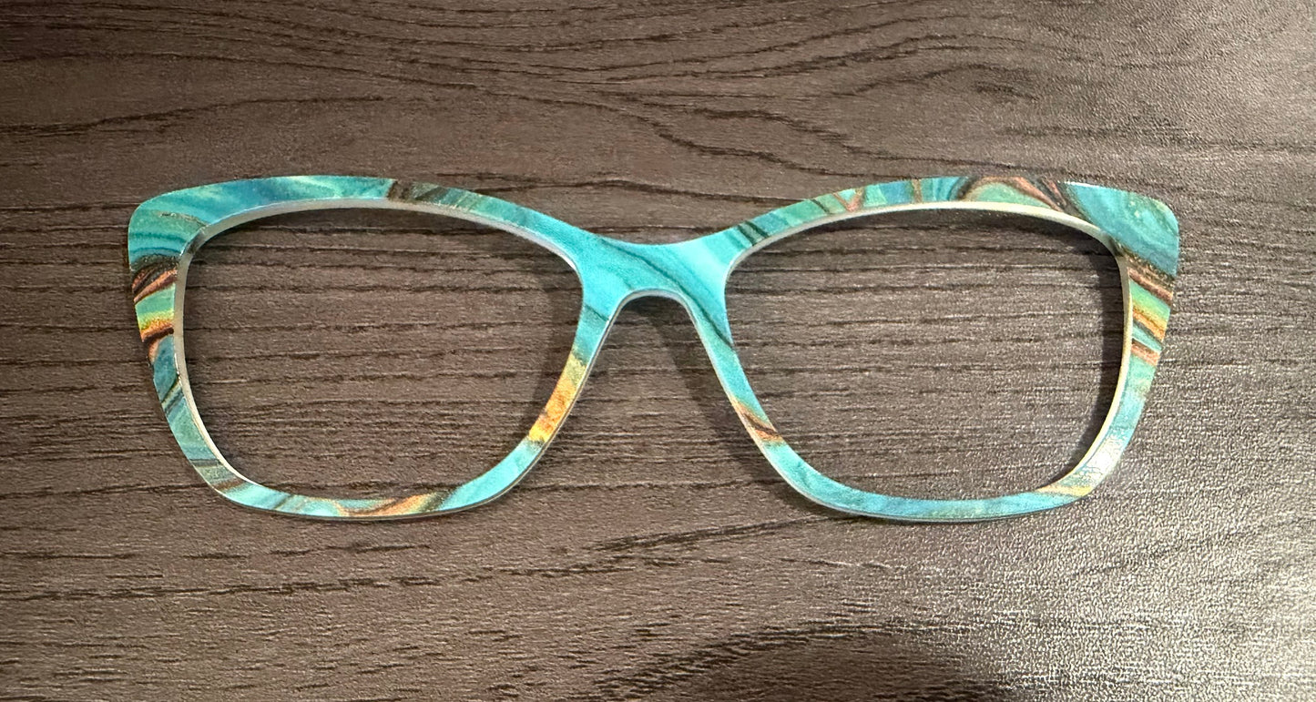 Wanda - Pair Eyewear - Turquoise Geode - Lauren D. Consignment*