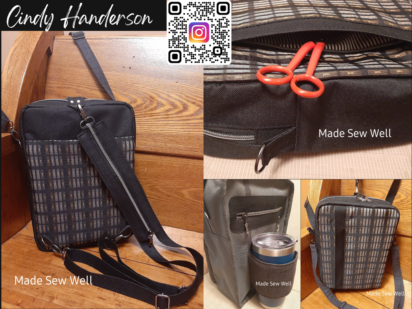 PDF Pattern and Video Tutorial - Parrano Convertible Bag by KMGhandmade