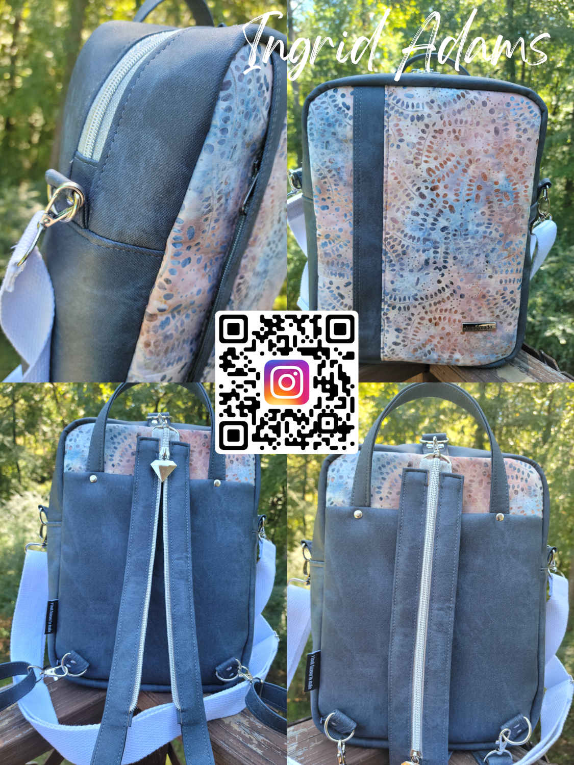 PDF Pattern and Video Tutorial - Parrano Convertible Bag by KMGhandmade