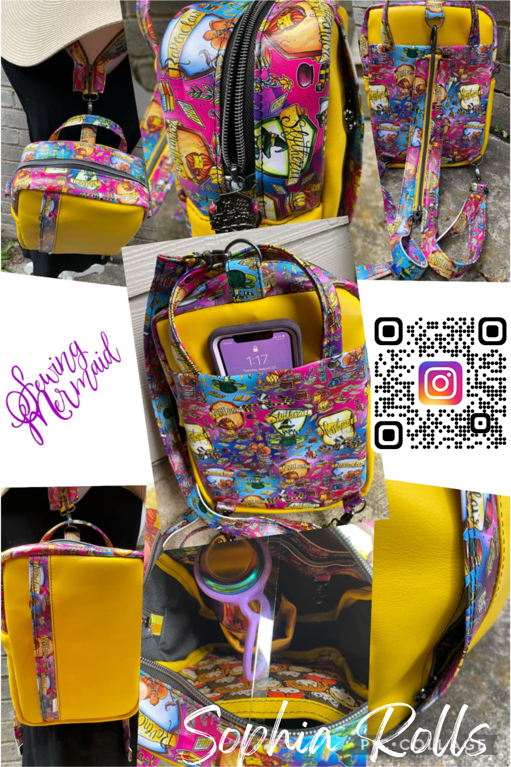 PDF Pattern and Video Tutorial - Parrano Convertible Bag by KMGhandmade