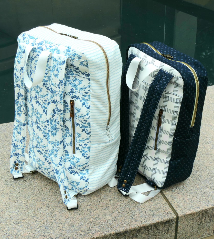 PDF Pattern and Video Tutorial - Oasis Backpack & Mini Oasis Backpack by KMGhandmade