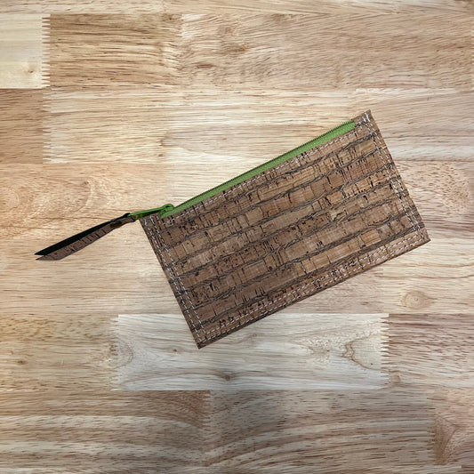 Edge Pouch - Natural Cork/Olive