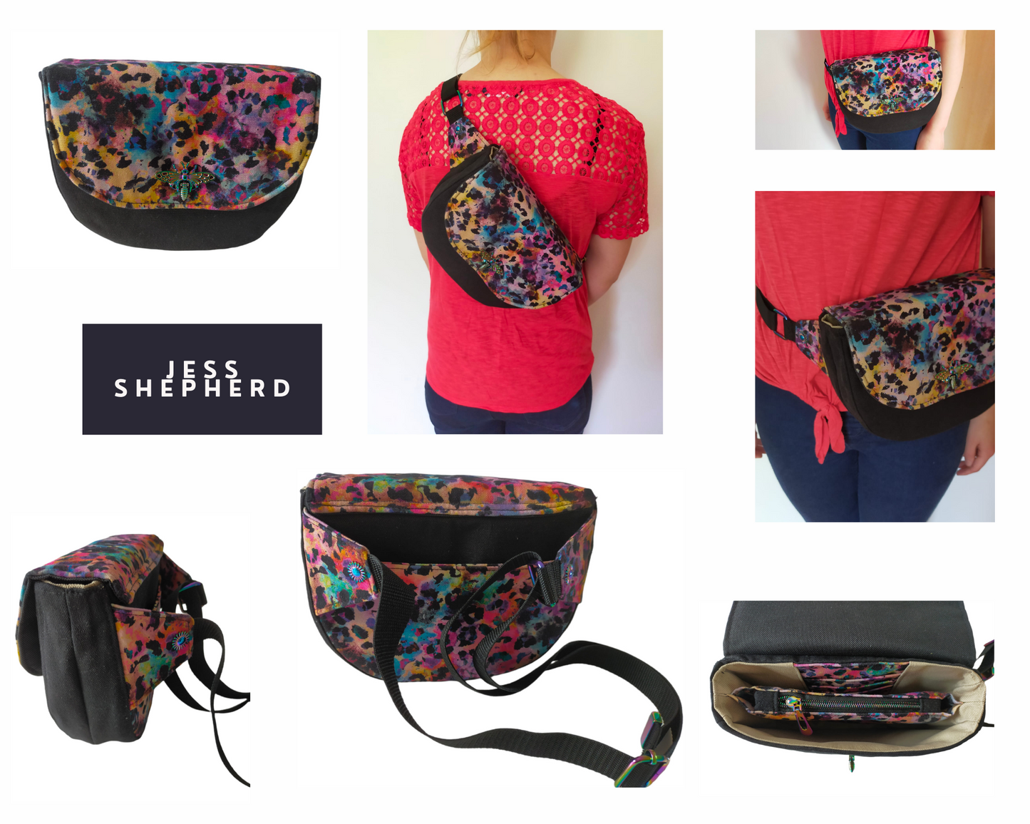 PDF Pattern and Video Tutorial - Cottage Hip Bag by KMGhandmade