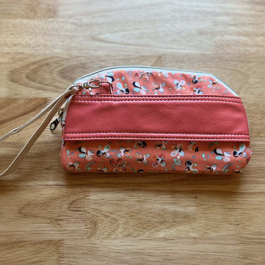 Curvalicious Zip Wallet - Coral Pink Floral