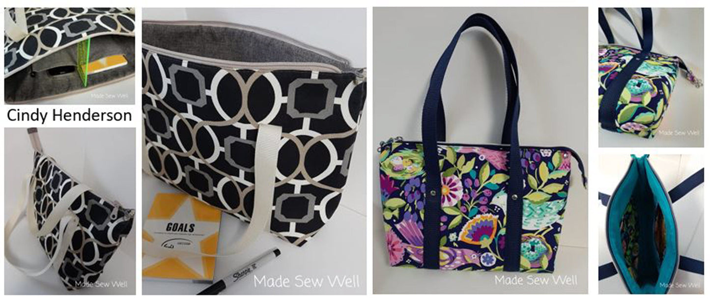 PDF Pattern and Video Tutorial - Big Mouth Bag by KMGhandmade