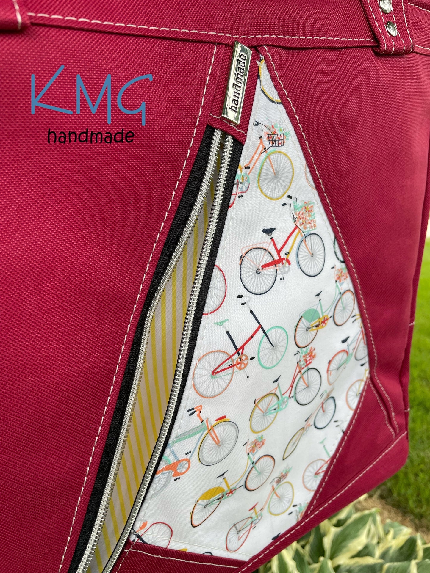 KMGhandmade Original Compass Business Bag - Bicycle Tote