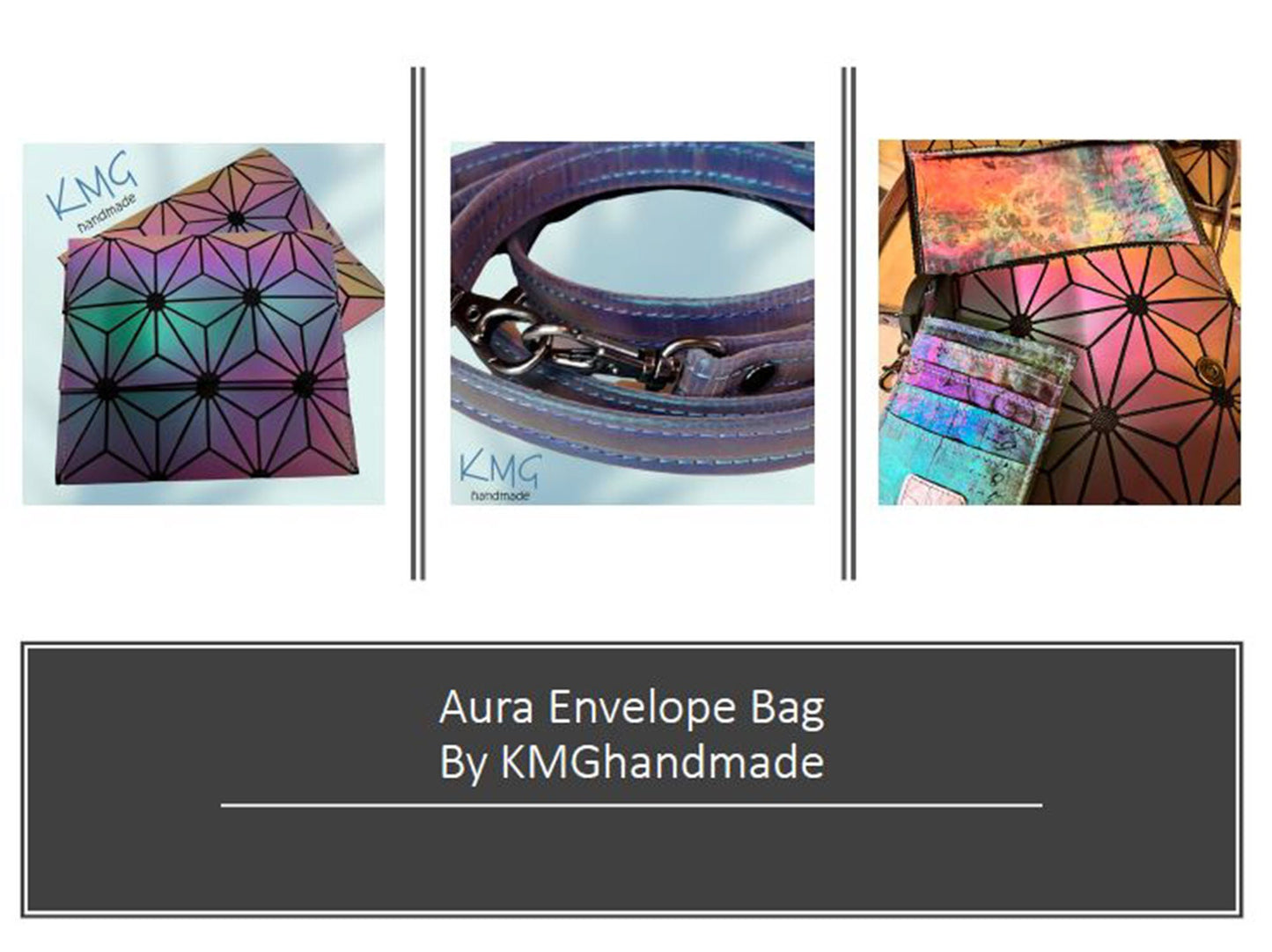 PDF Pattern and Video Tutorial - Aura Envelope Bag by KMGhandmade