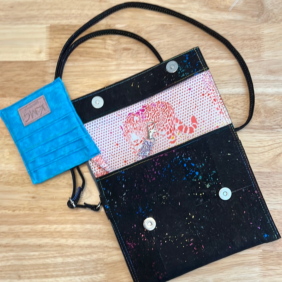KMGhandmade Original Aura Envelope Bag - Rainbow Cork/Mick Jaguar
