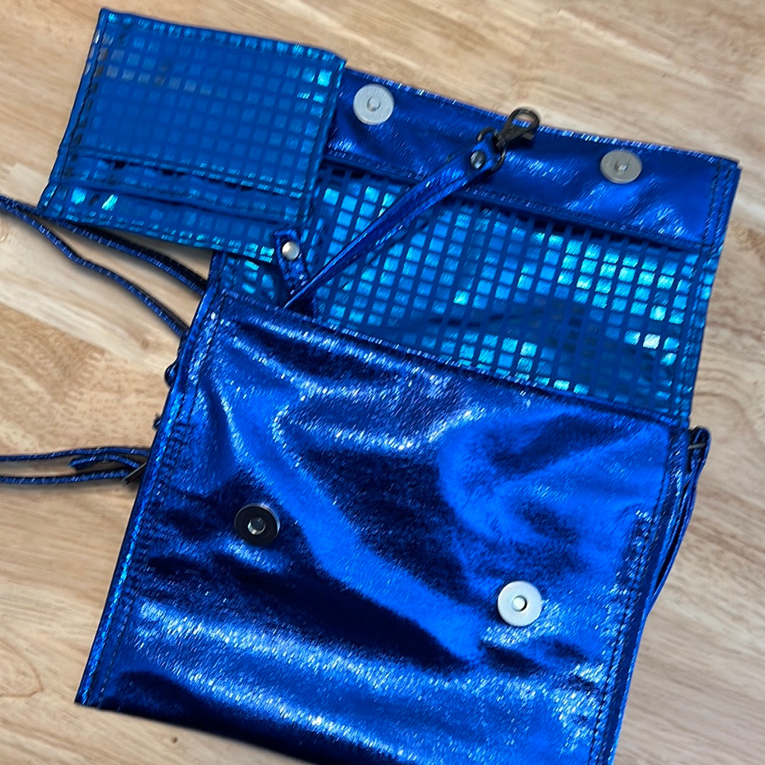 KMGhandmade Original Aura Envelope Bag - Disco Blue